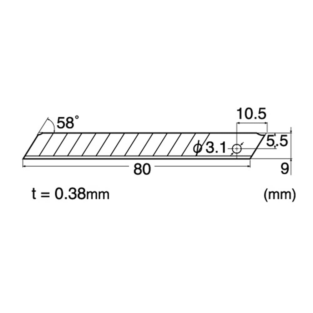 9mm Stainless Steel Snap-Off Blades 5-Blade Pack D691364