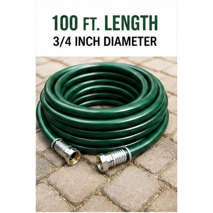 Heavy Duty 3/4 Inch x 100 FT Garden Hose H4346