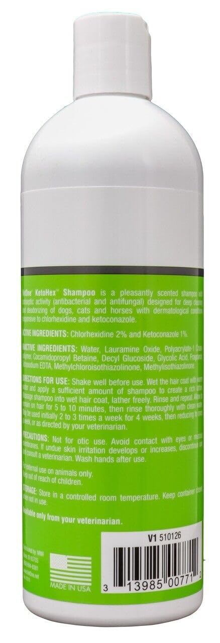 16 oz Anti Bacterial Cat & Dog Flea And Tick Shampoo W24913