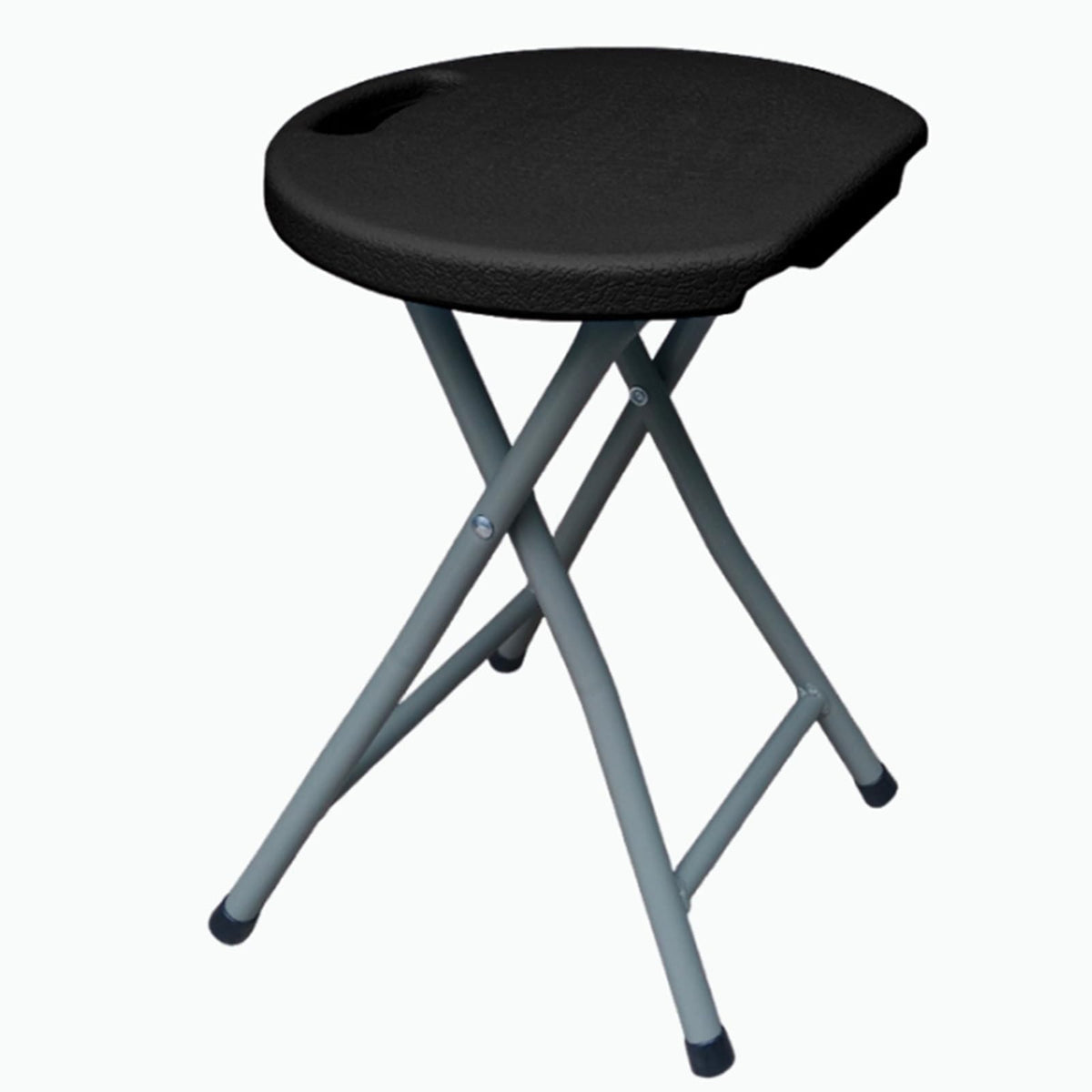 Black 18 Inch Folding Stool with Handle P564913
