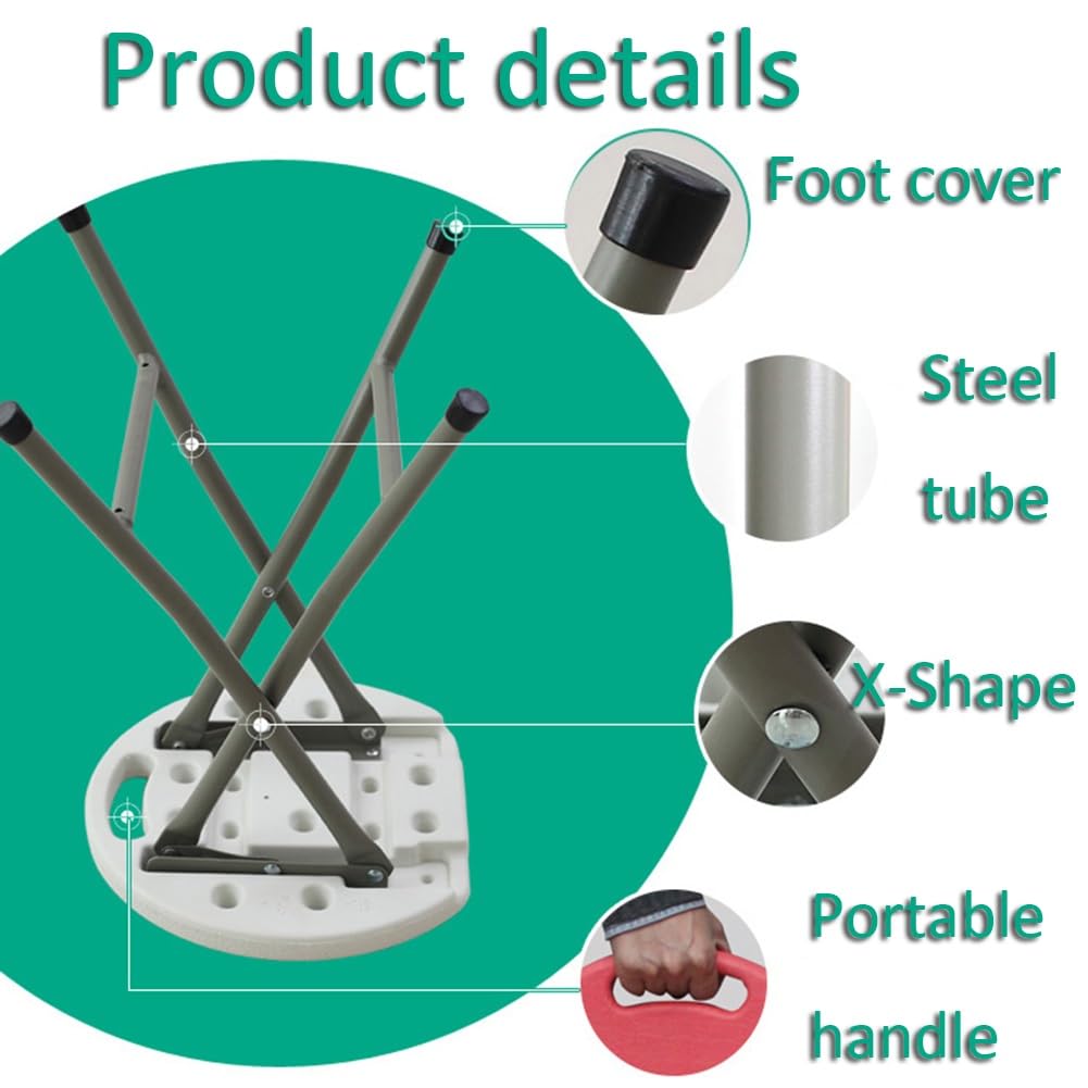 Black 18 Inch Folding Stool with Handle P564913