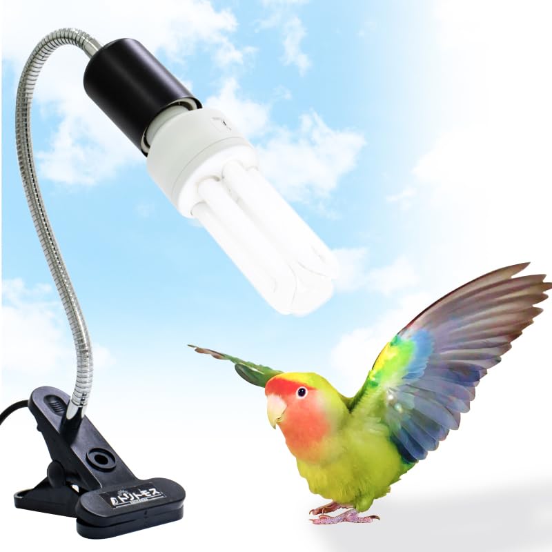 Bird Cage UVB Light Combo Kit 2.4% UVB UVA 20W Compact Fluorescent Bulb H160721