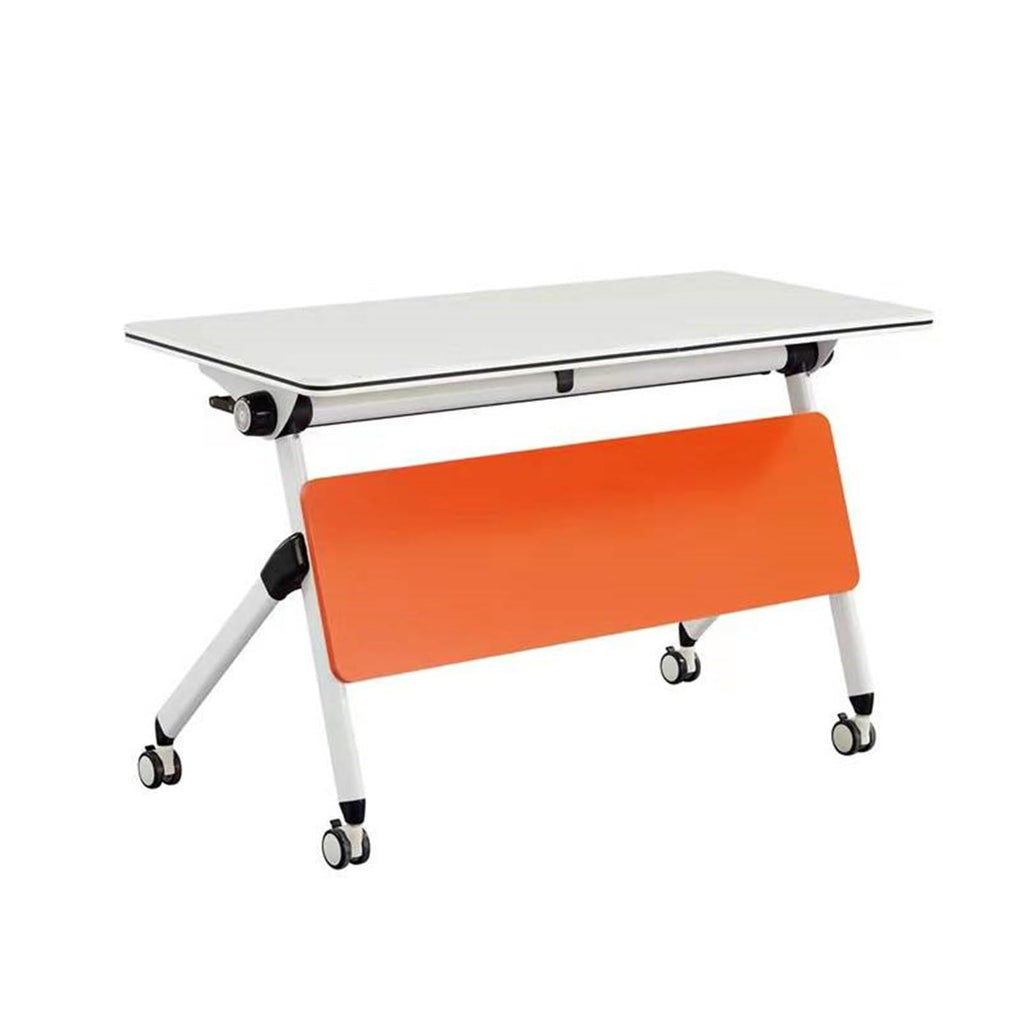 Folding Conference Table with Silent Wheels 120-180cm T974860