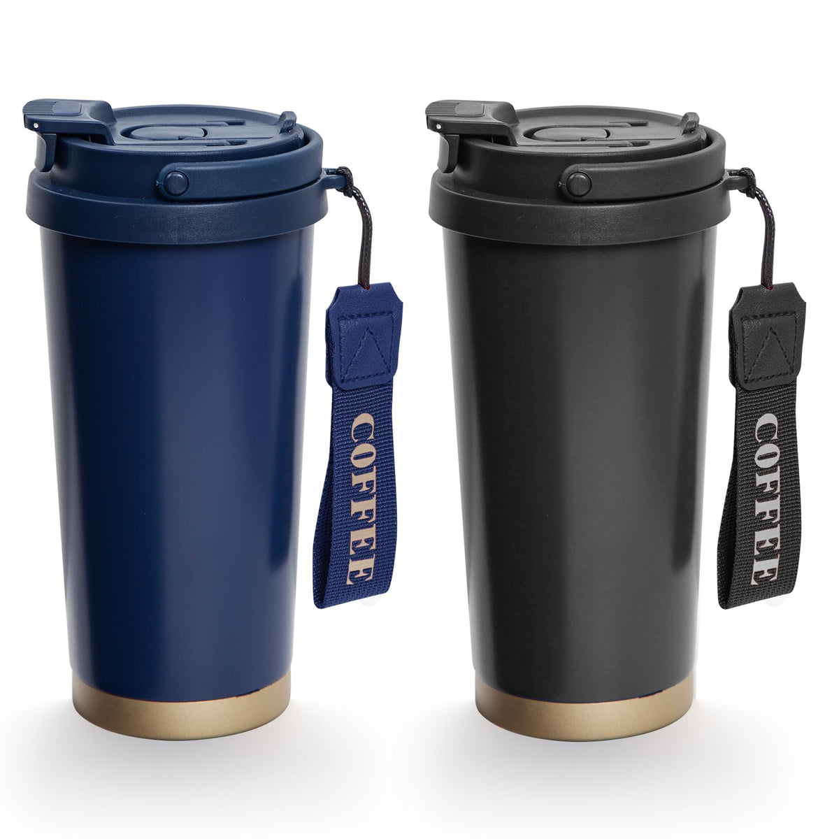2 Pack 17oz Insulated Stainless Steel Coffee Mug L3416