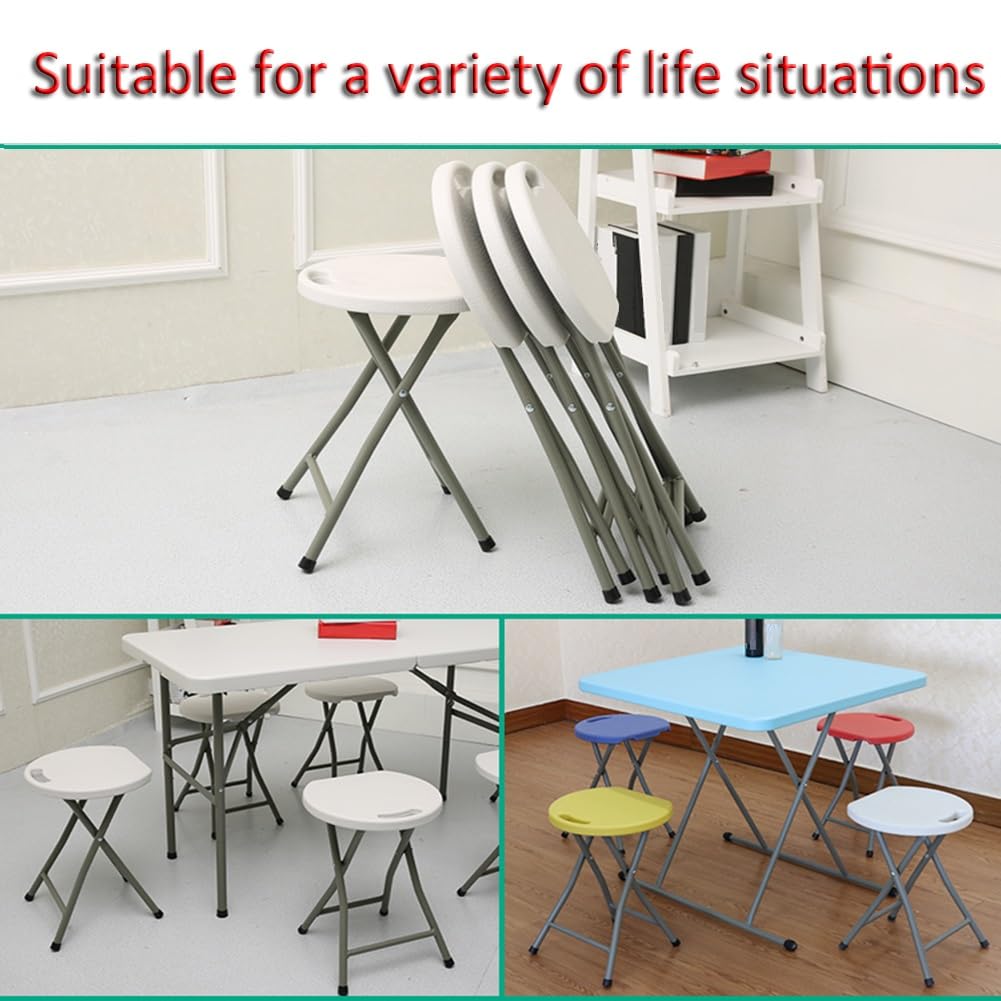 Black 18 Inch Folding Stool with Handle P564913