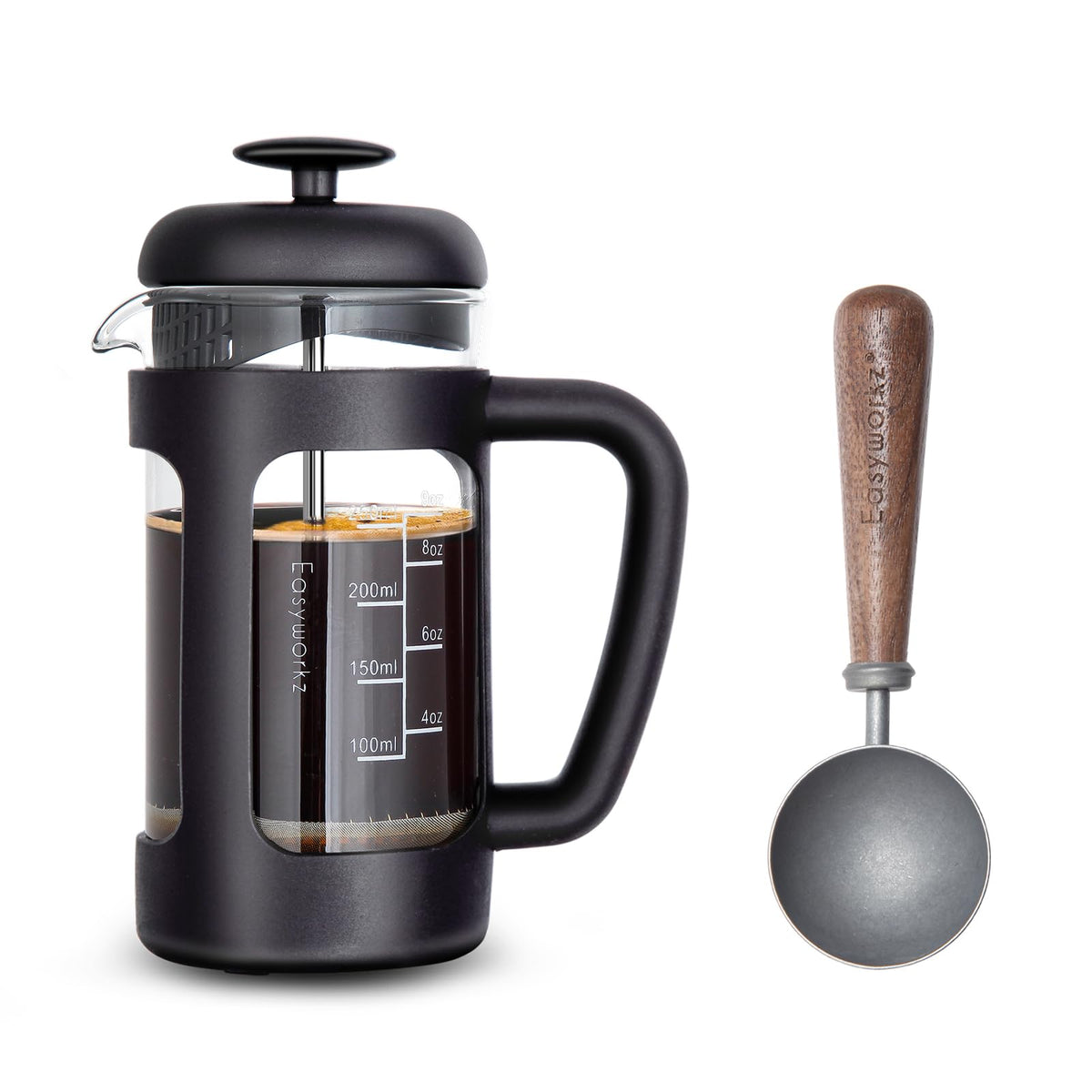 12 oz French Press Coffee Tea Maker with Measuring Coffee Spoon H628381