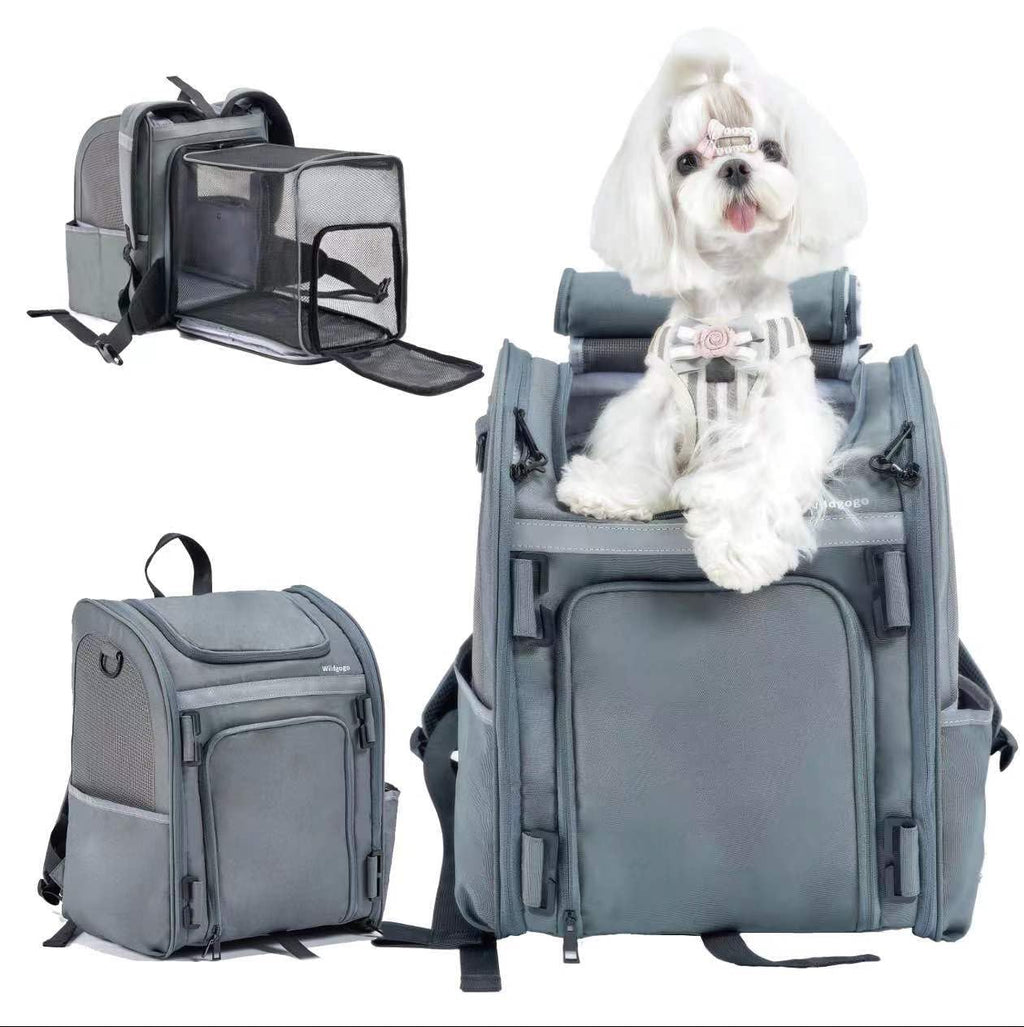 Expandable Foldable Pet Carrier Backpack N34365