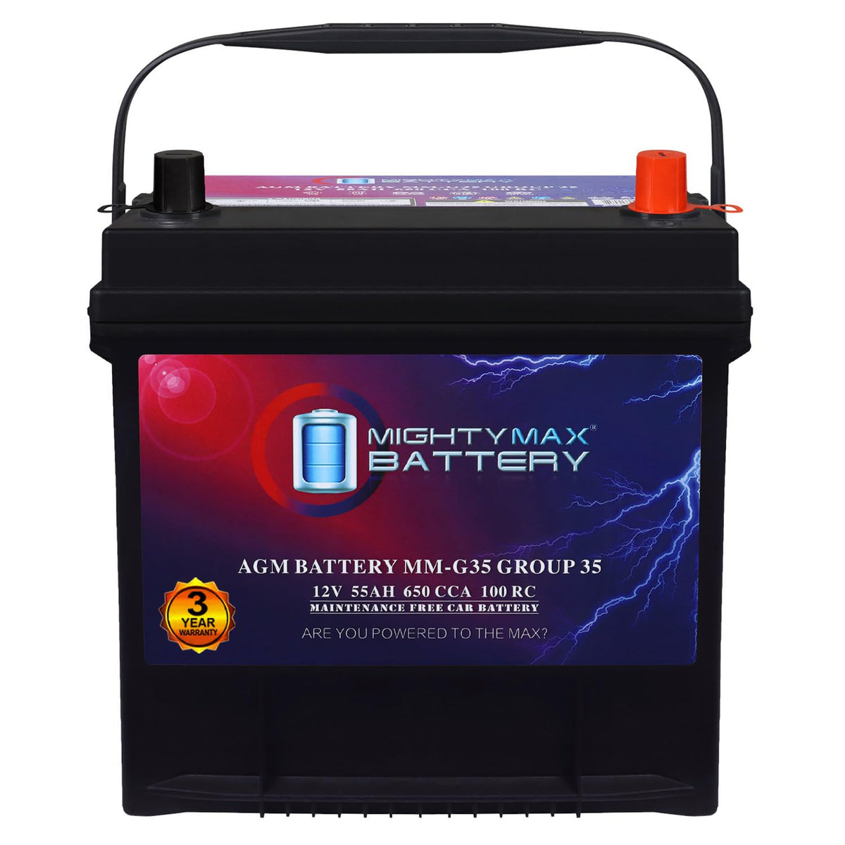 12V 55Ah AGM Replacement Battery G236704