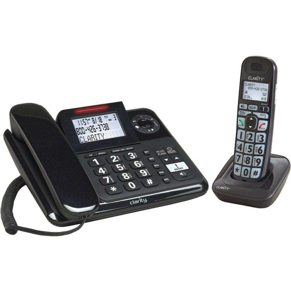 Corded & Cordless Phone System with Digital Answering System E43977
