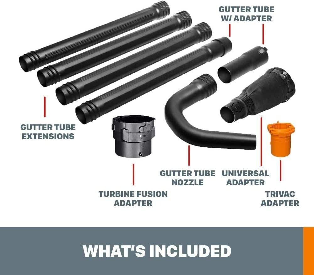 Universal Fit Gutter Cleaning Kit with 11ft Reach for Leaf Blowers W5904