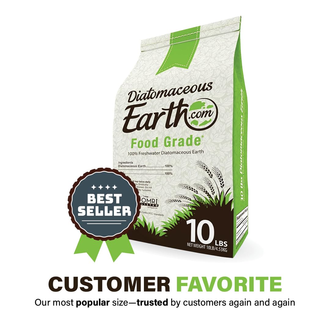 Food Grade Diatomaceous Earth 10lb Organic Powder H540178