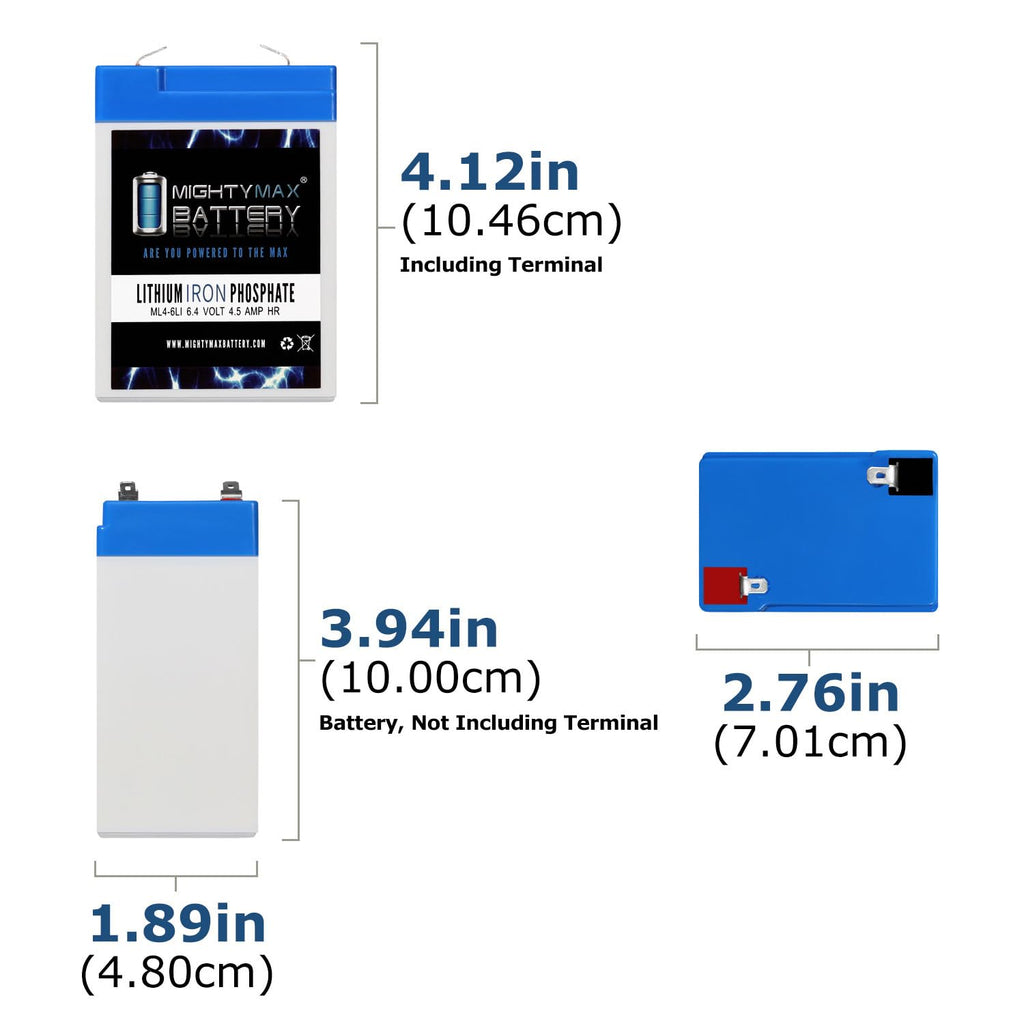 6V 4.5AH Lithium Replacement Battery C606615
