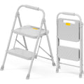 2 Step Folding Steel Ladder with Handrails S2664