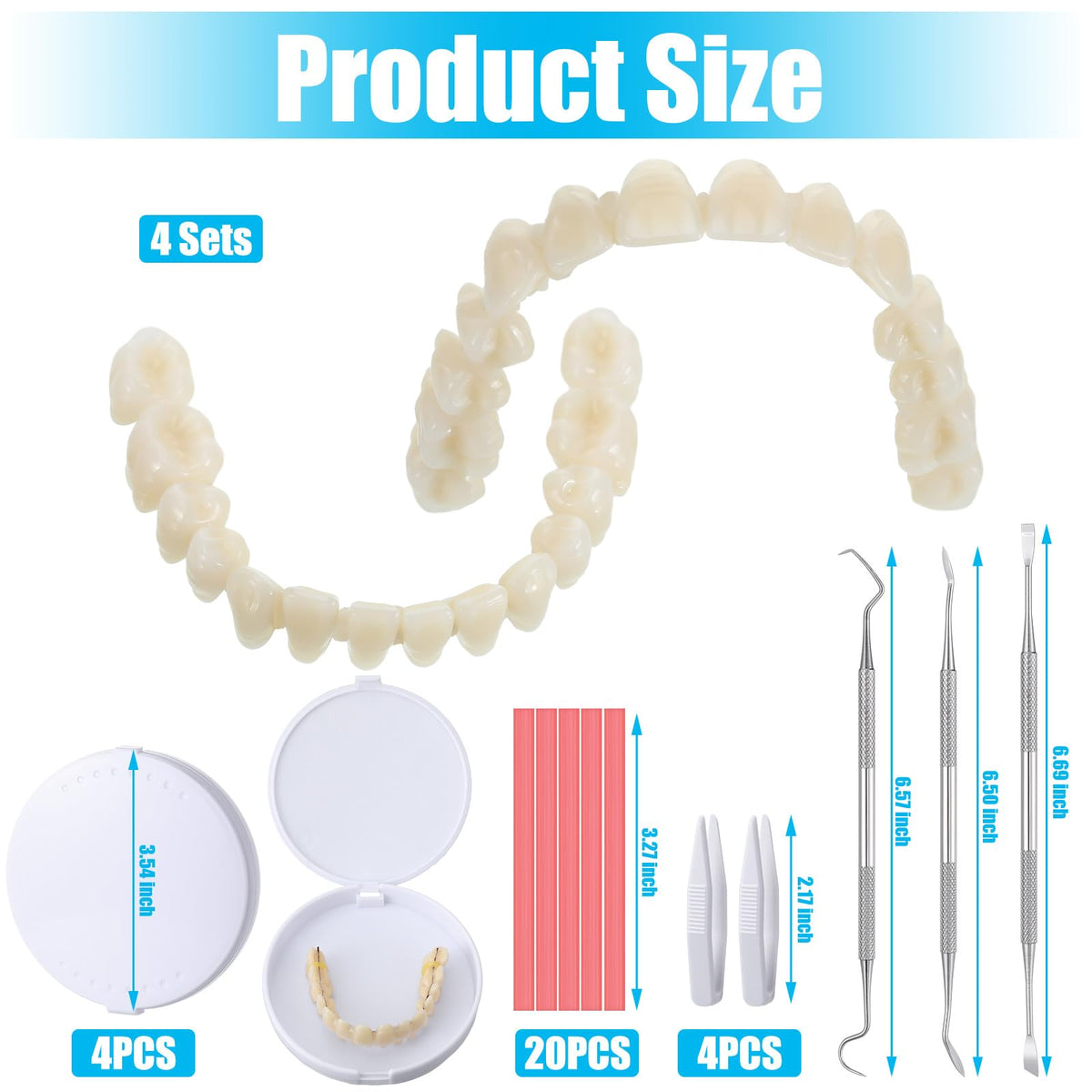 35 Pcs Dentures Repair Kit with Tools Q71687