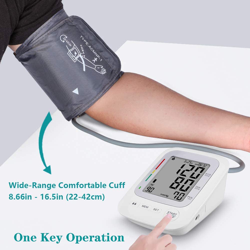 Upper Arm Automatic Digital Blood Pressure Monitor Large Cuff H974
