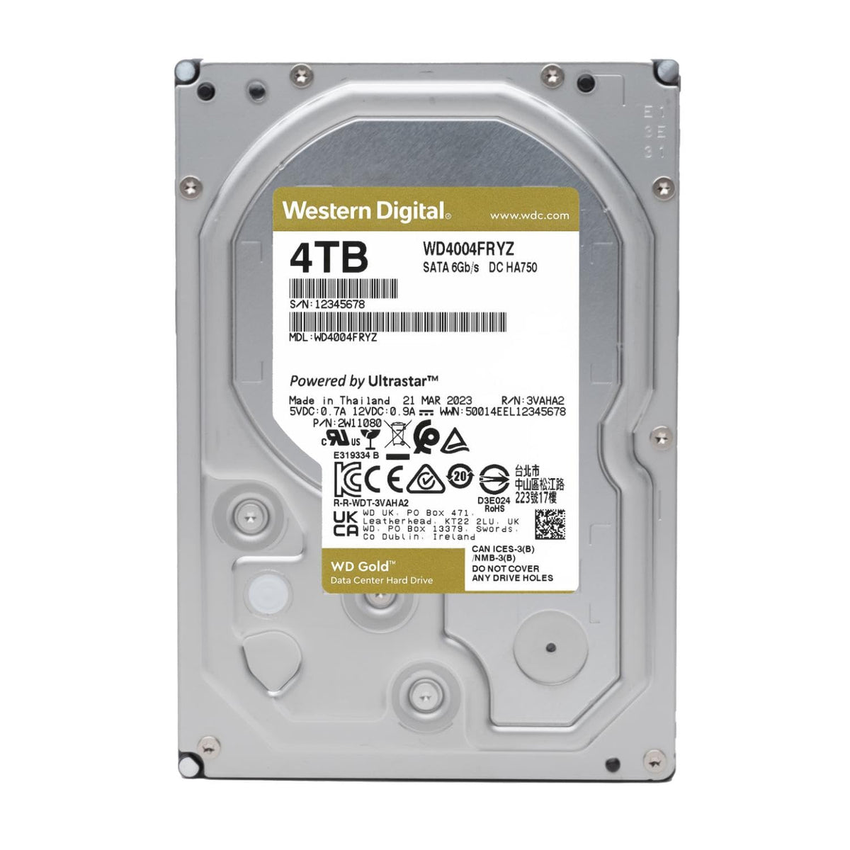 4TB 7200 RPM SATA 6 Gb/s 256 MB Cache 3.5" Internal Hard Drive X470