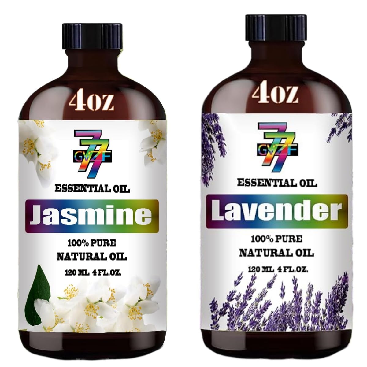 4 Fl Oz Lavender and Jasmine Essential Oil Set V168423
