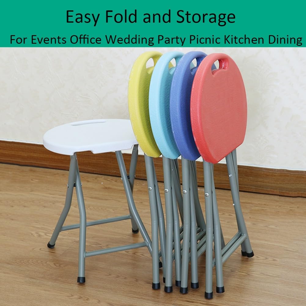 Black 18 Inch Folding Stool with Handle P564913