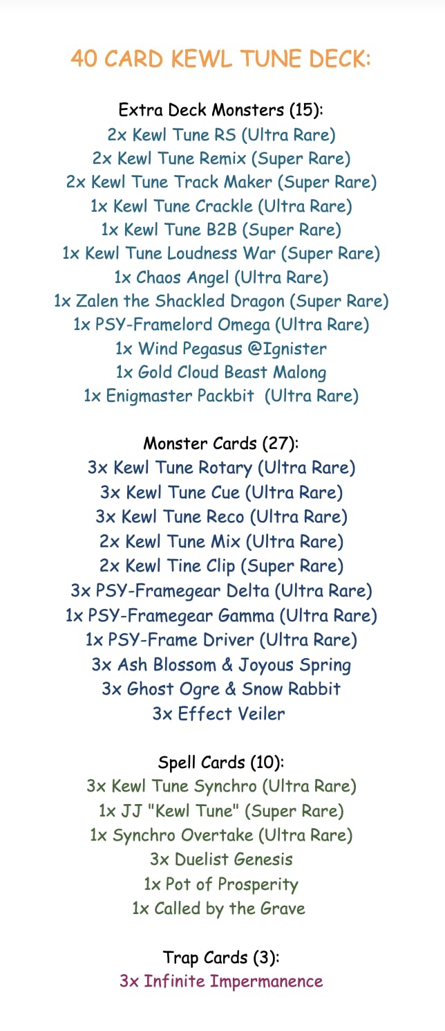 Tournament Ready Deck for Yugioh N3298