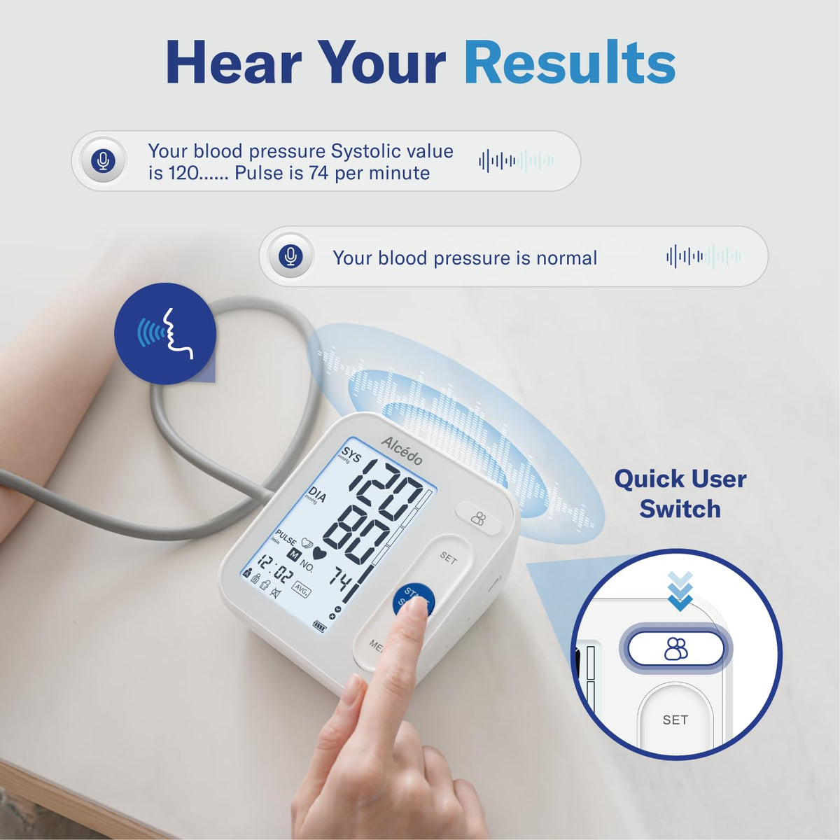 Blood Pressure Monitor Upper Arm Cuff P762975