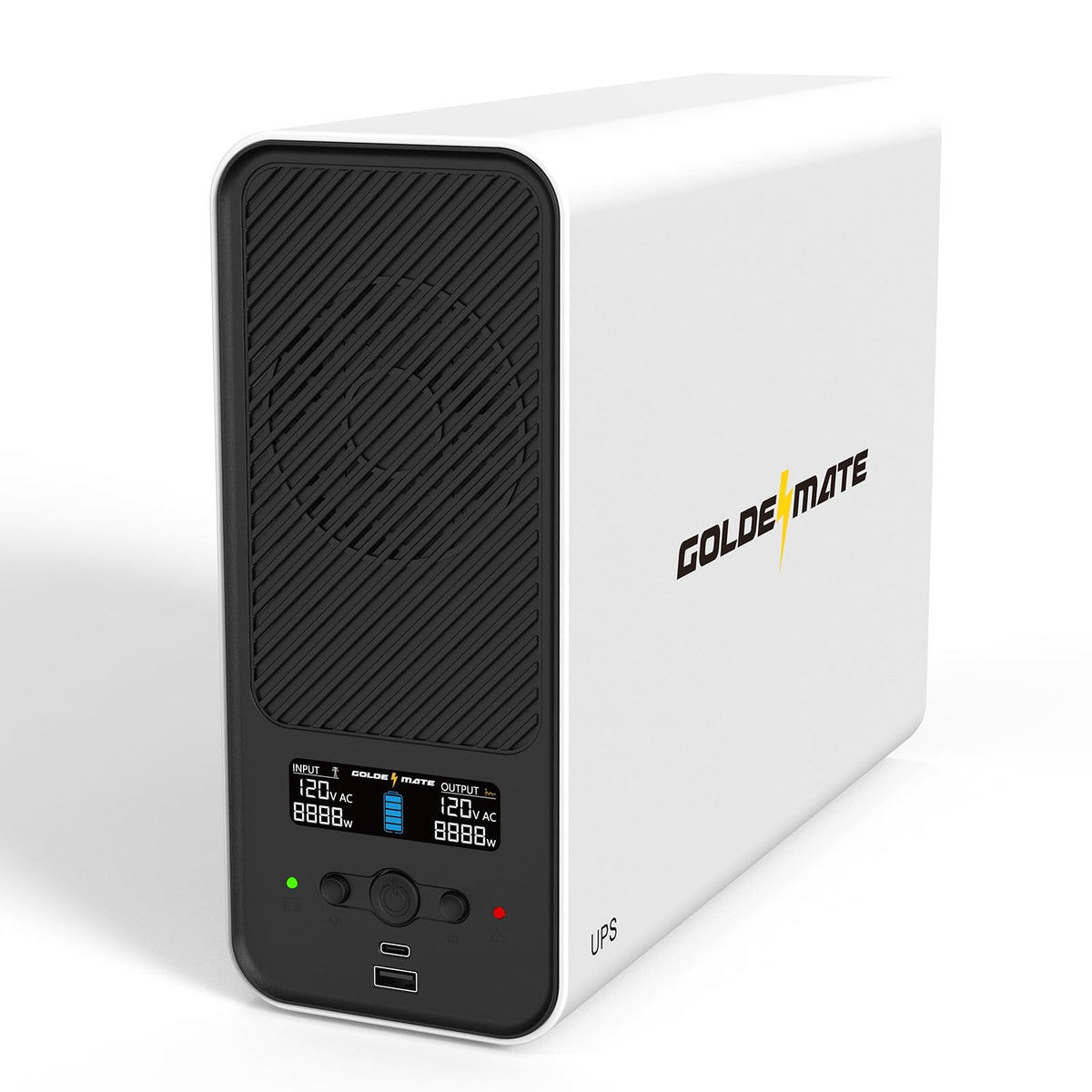 White 1500VA/1000W Lithium UPS Battery Backup & Surge Protector C335388