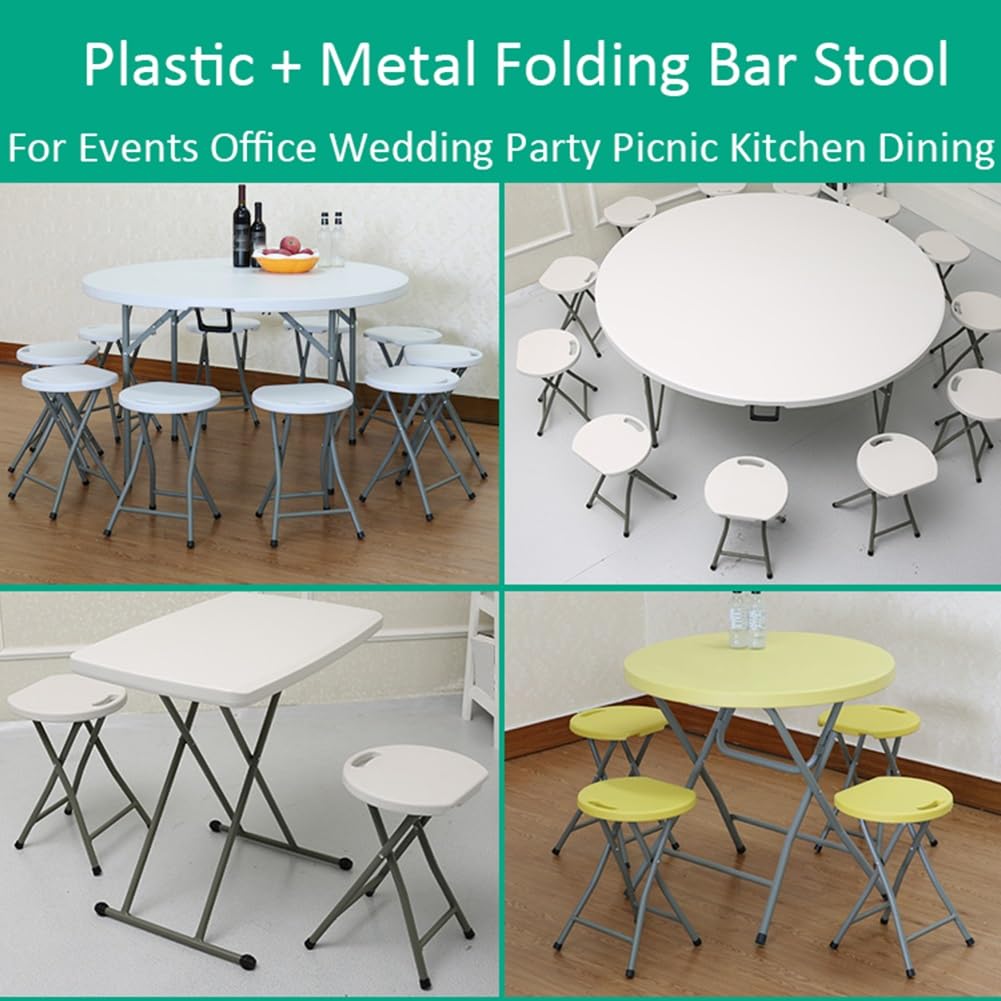 Black 18 Inch Folding Stool with Handle P564913