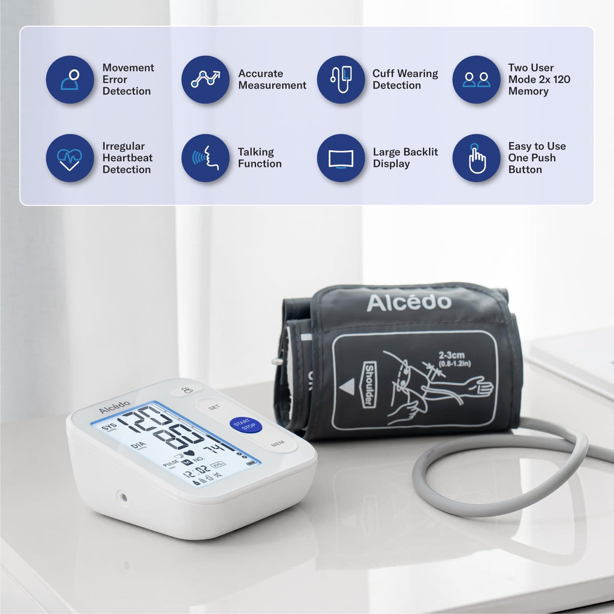 Blood Pressure Monitor Upper Arm Cuff P762975