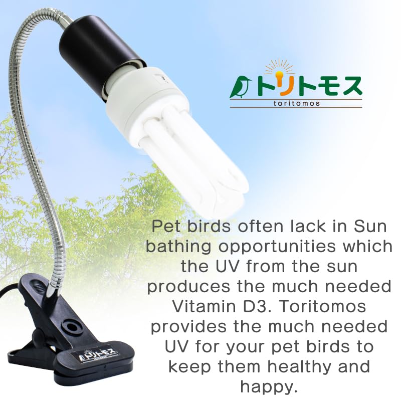 Bird Cage UVB Light Combo Kit 2.4% UVB UVA 20W Compact Fluorescent Bulb H160721