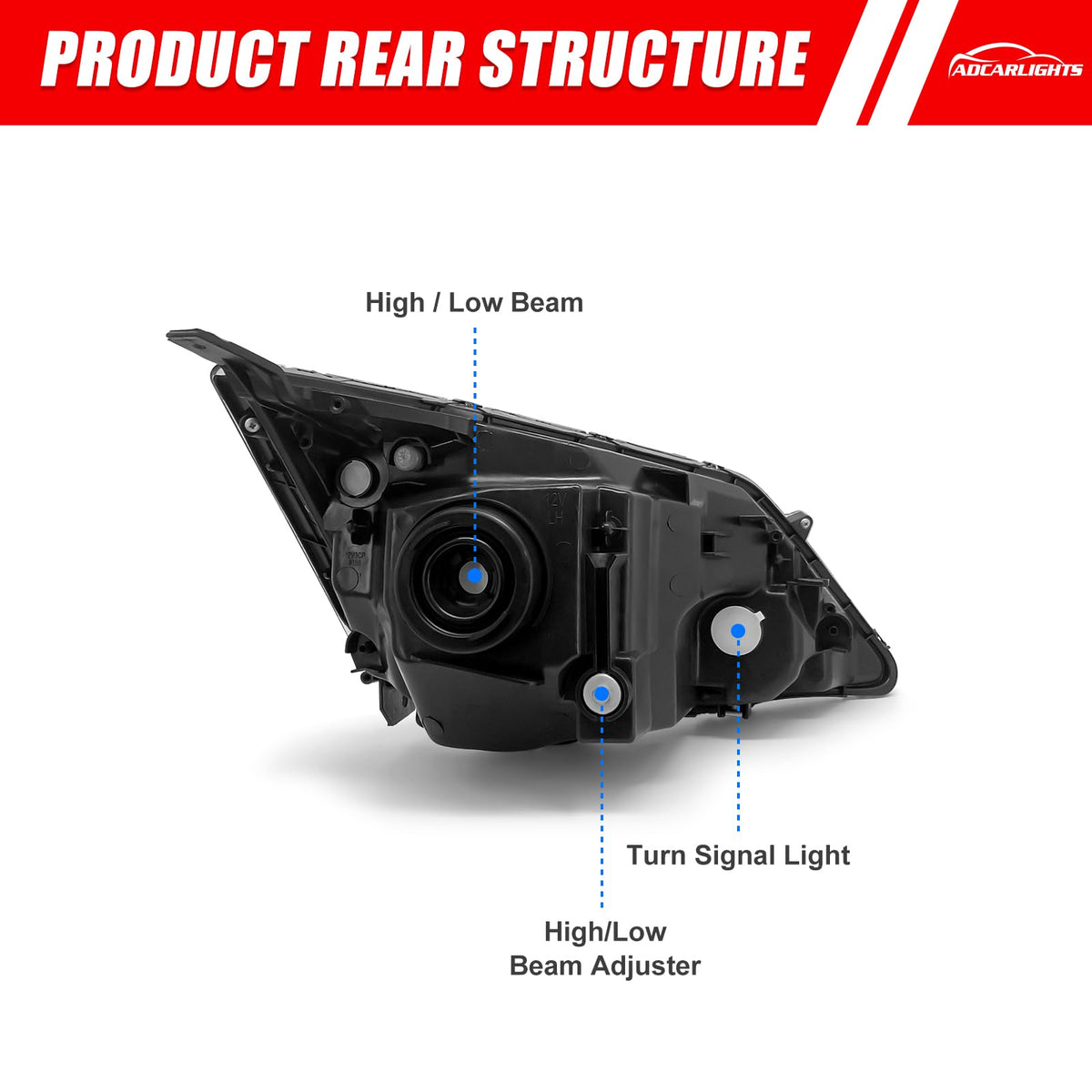 Honda Cr-V Halogen Headlight T30992