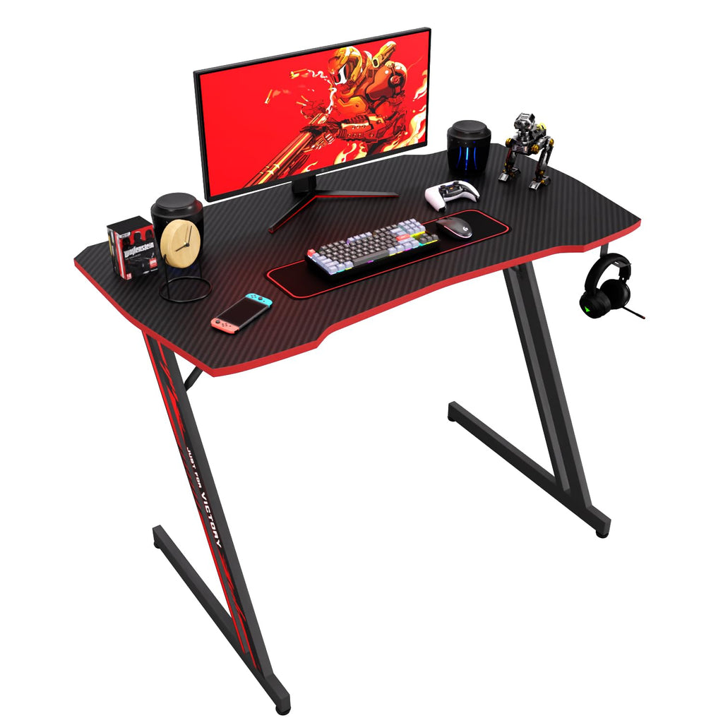 39" Red Z-Shaped Gaming Table G47746