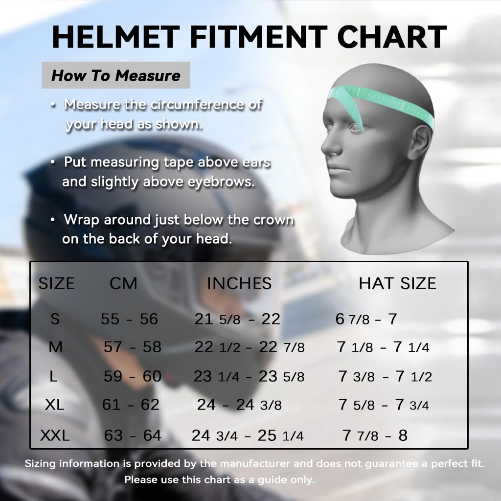 Full Face Dual Visor Motorcycle Helmet J21496