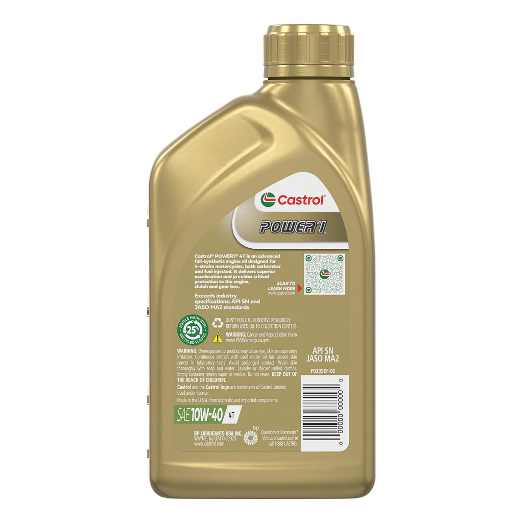 10W-40 Full Synthetic Motorcycle Oil V4868
