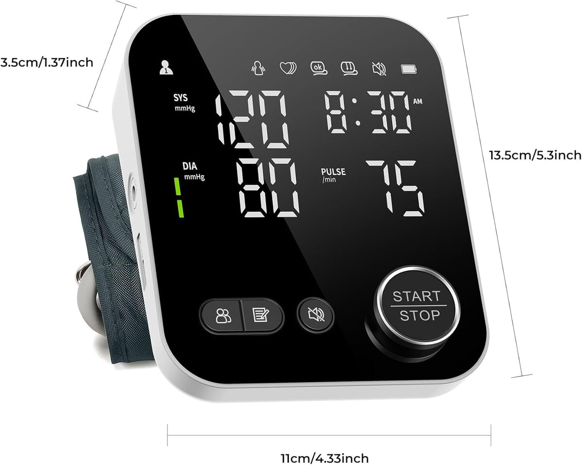 Blood Pressure Monitor Upper Arm BP Cuff with Storage Bag X86662