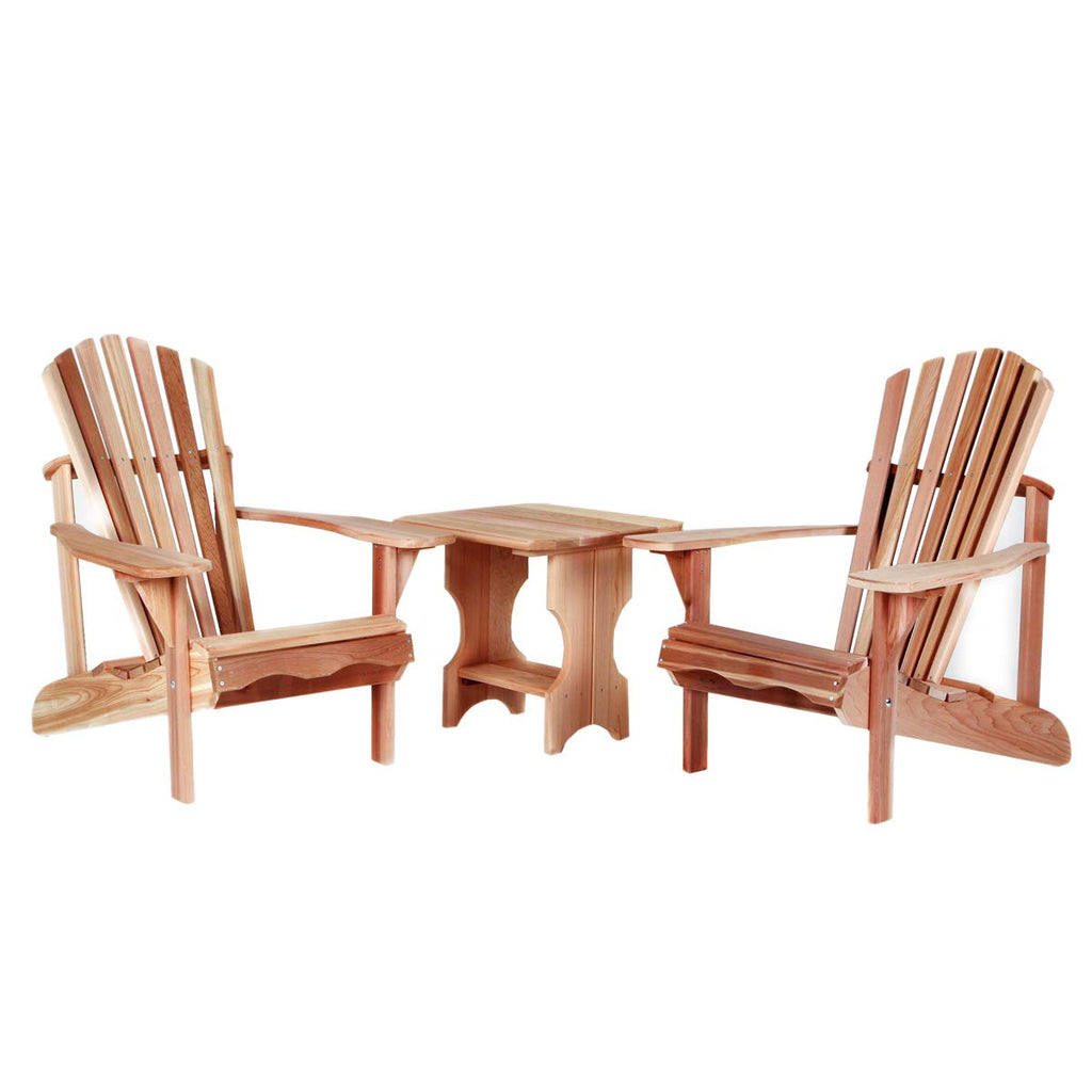 3-Piece Cedar Chair and Table Set N72891