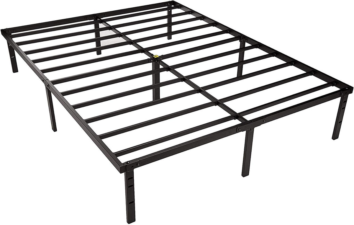 Queen Size Black Steel Platform Bed Frame E77679