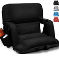 Black Wide Stadium Seats with Back Support O900