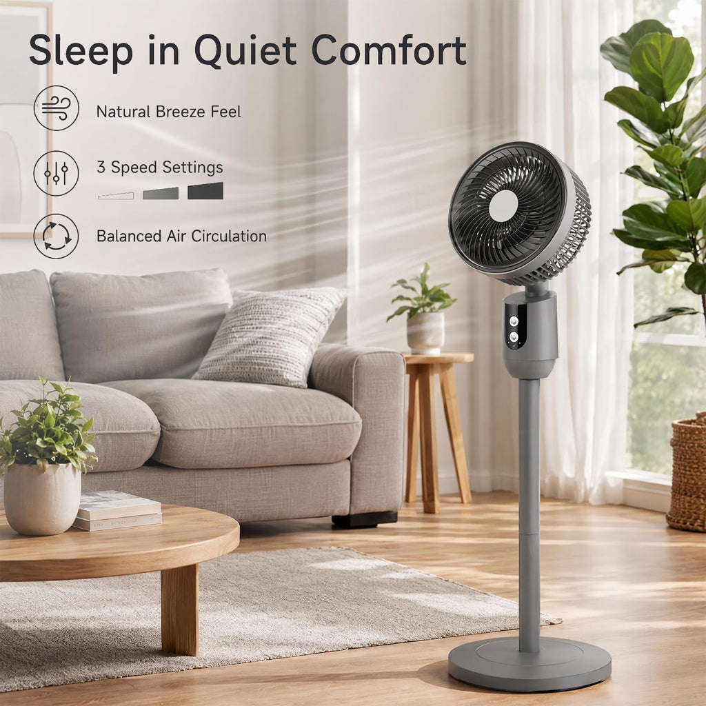 Super Quiet Adjustable Pedestal Fan S5732