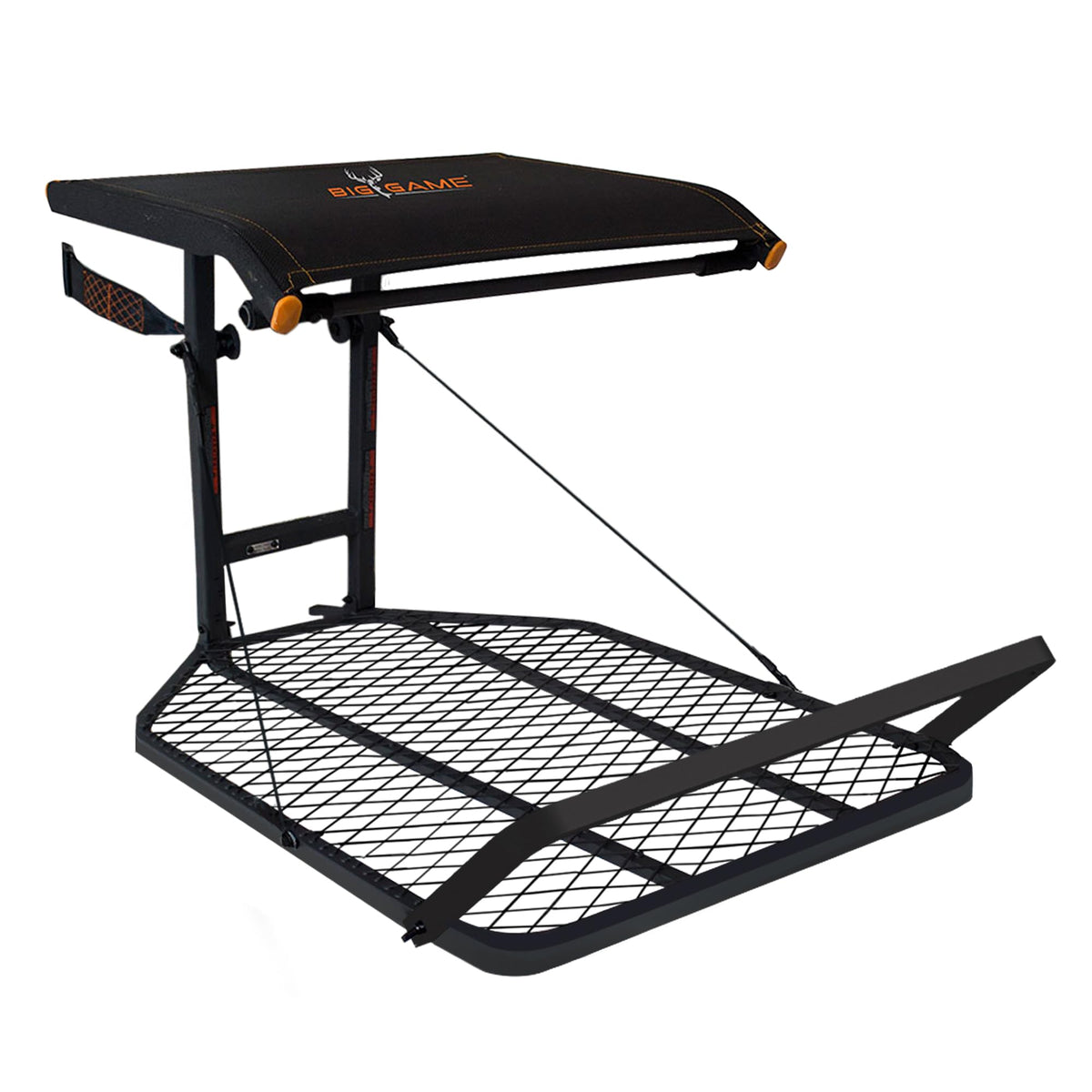 Steel Hang-On Treestand with Flip-Back Seat and Climbing Sticks H8101