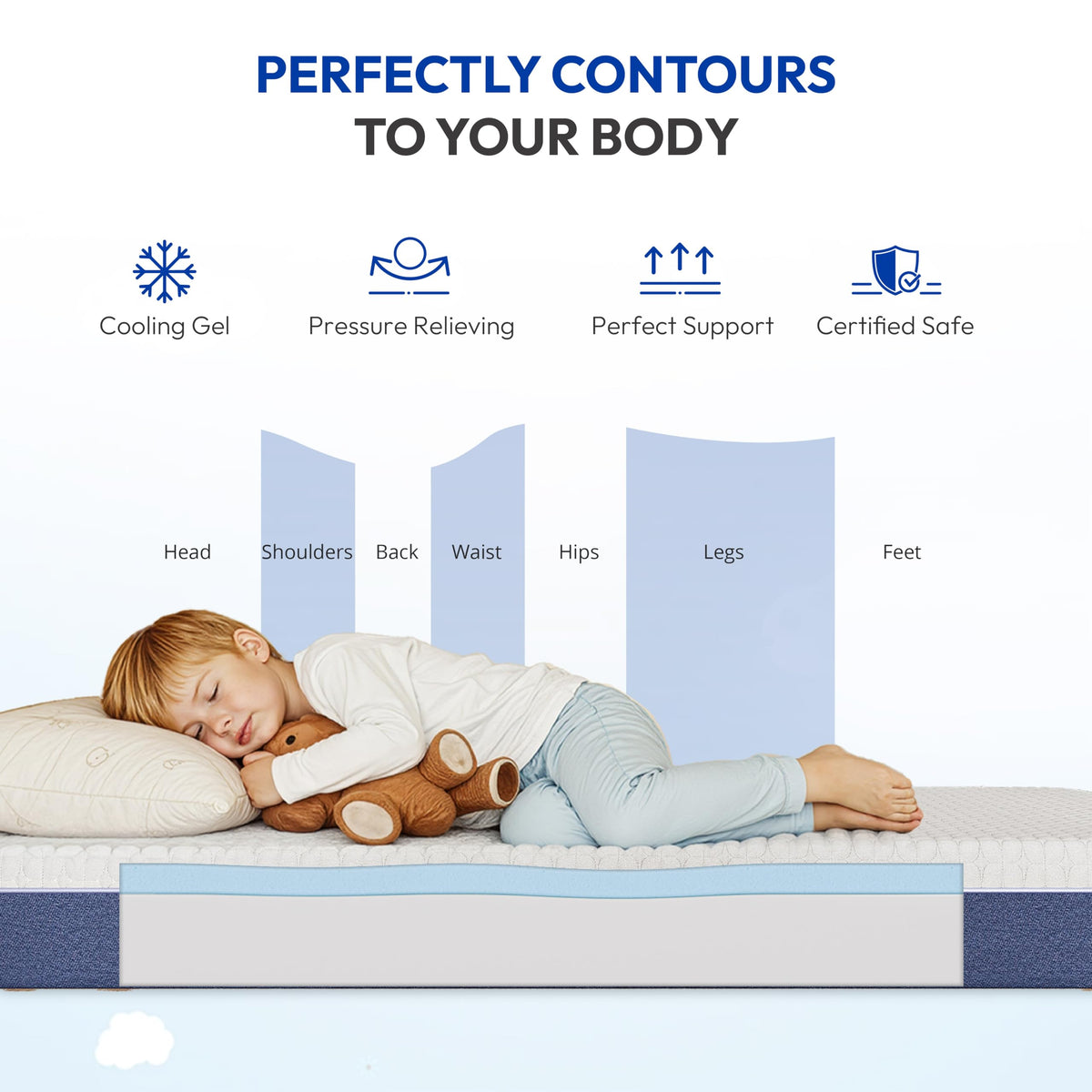6 Inch Firm Gel Memory Foam Twin Mattress S408380
