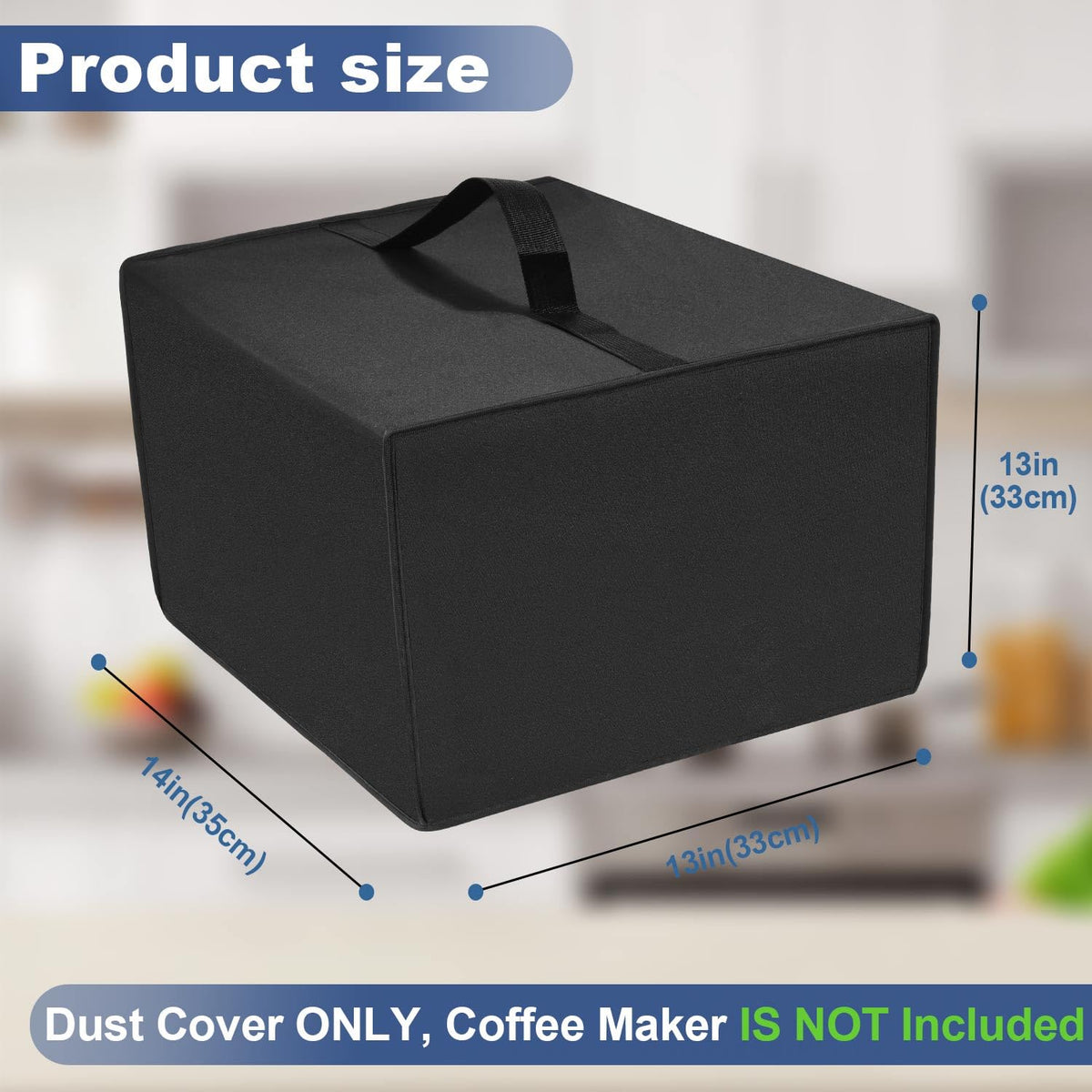 Black Coffee Maker Cover P158