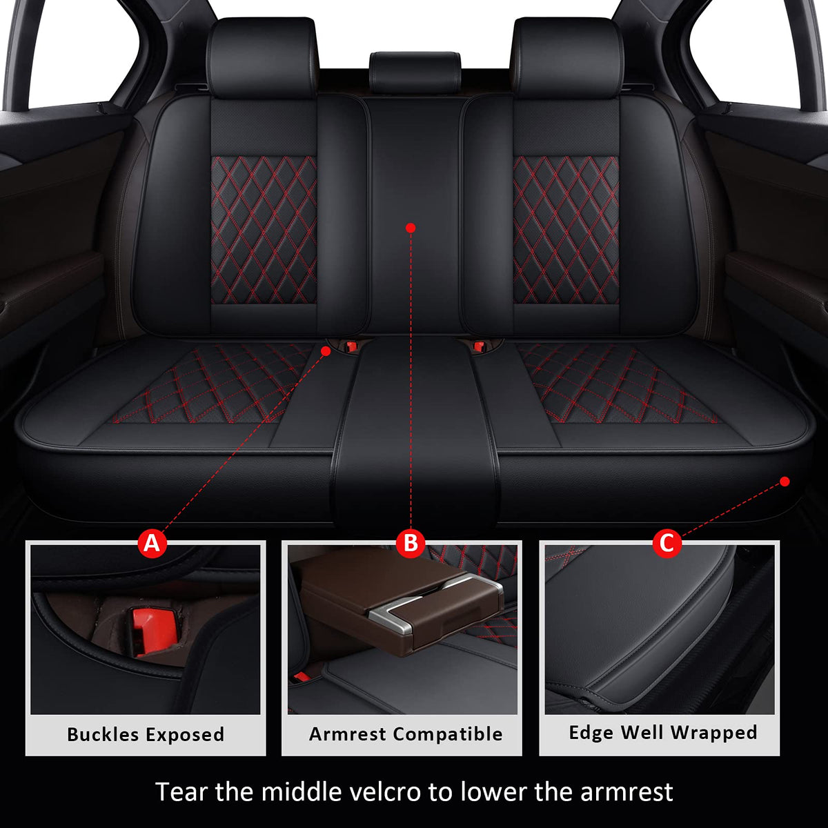 Waterproof Car Seat Covers Full Set F879