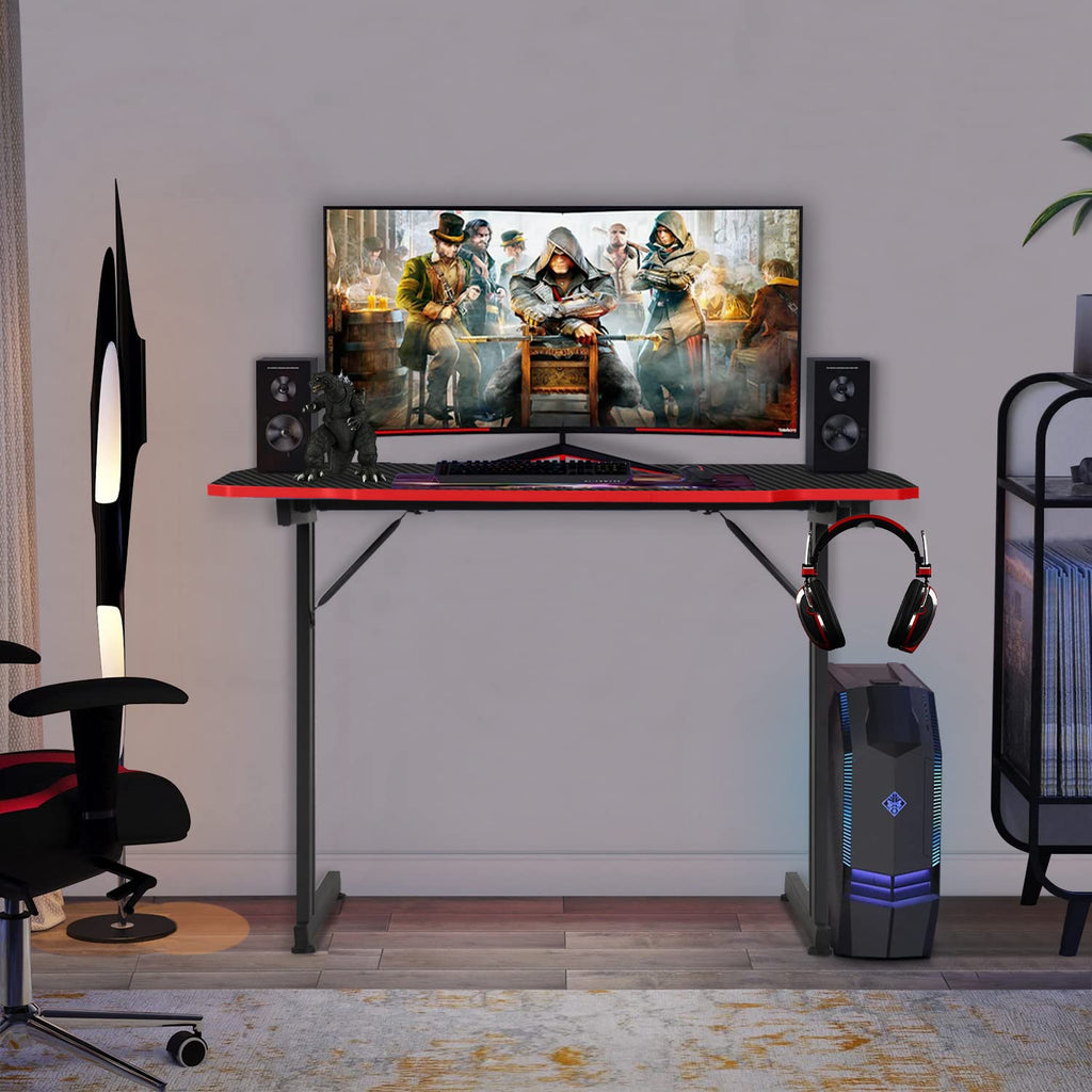 39" Red Z-Shaped Gaming Table G47746