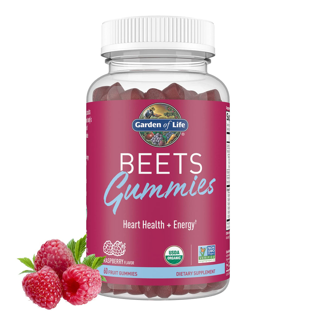 Organic Beet Gummies Raspberry Flavored 30 Servings I996