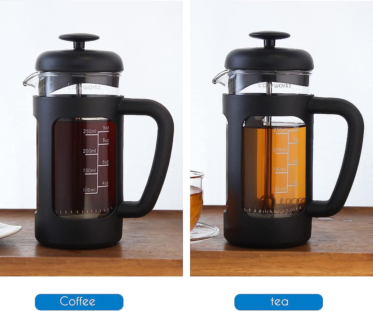 12 oz French Press Coffee Tea Maker with Measuring Coffee Spoon H628381