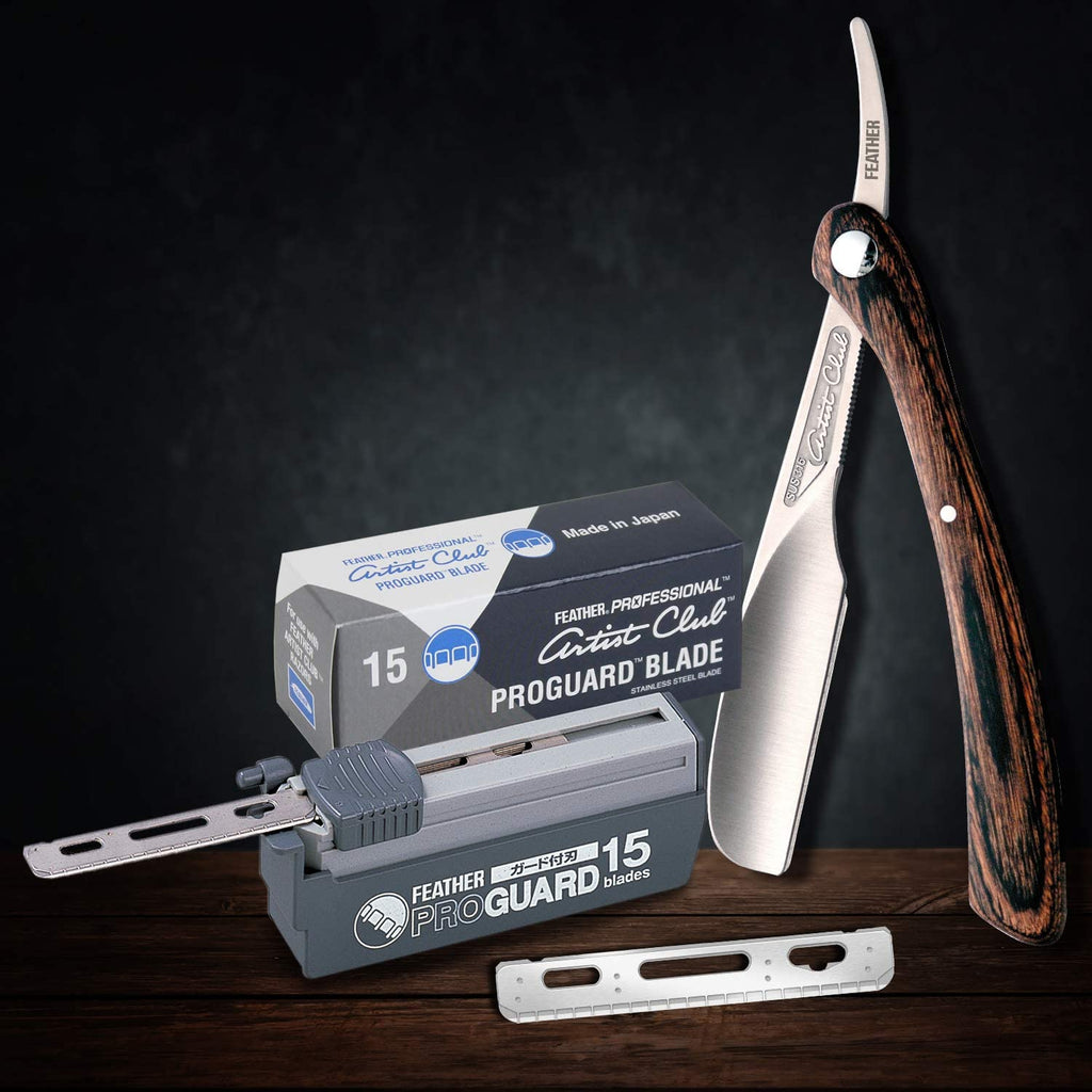 Single Straight Edge Razor Blades with Guard, 5 Pack of 15 Z1523