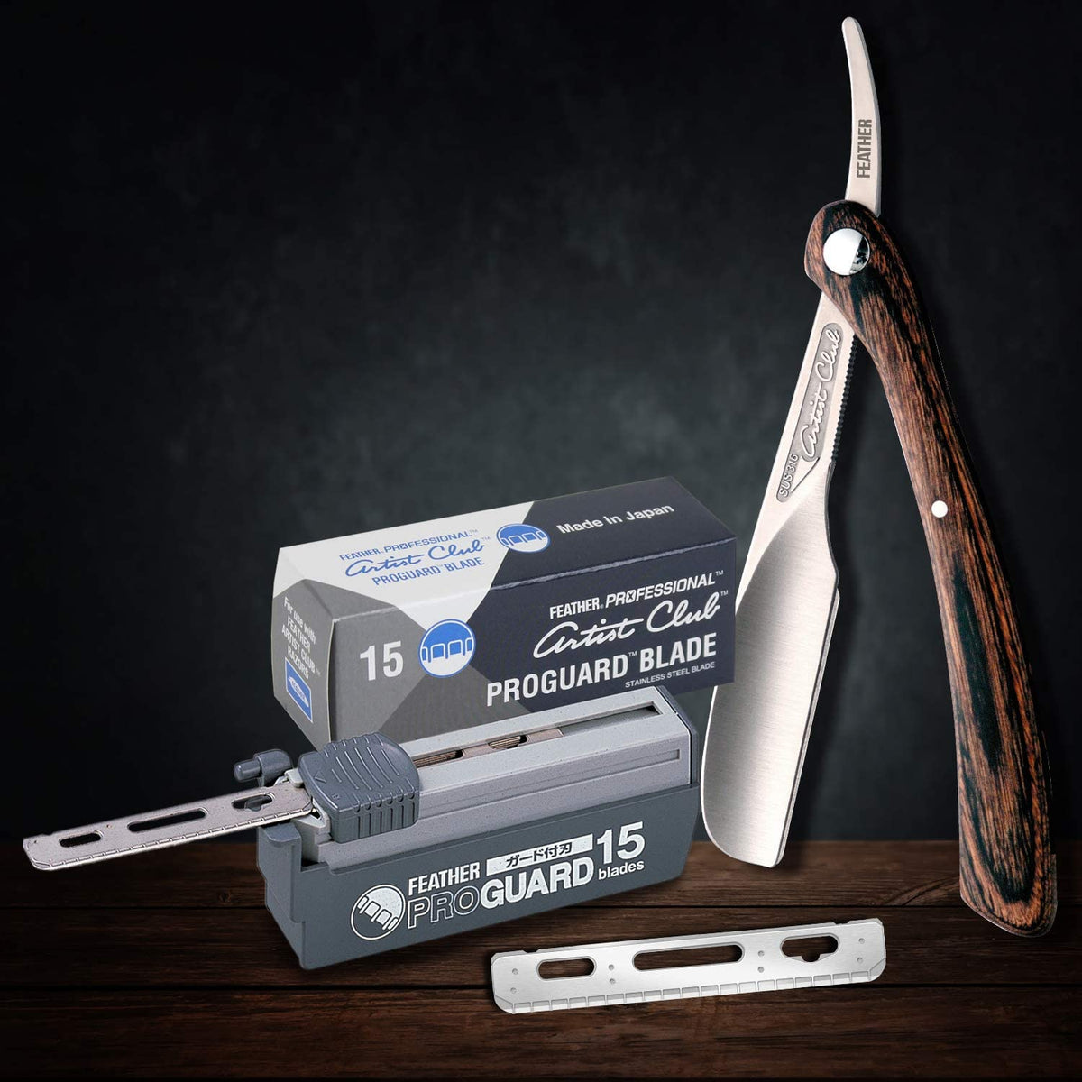 Single Straight Edge Razor Blades with Guard, 5 Pack of 15 Z1523