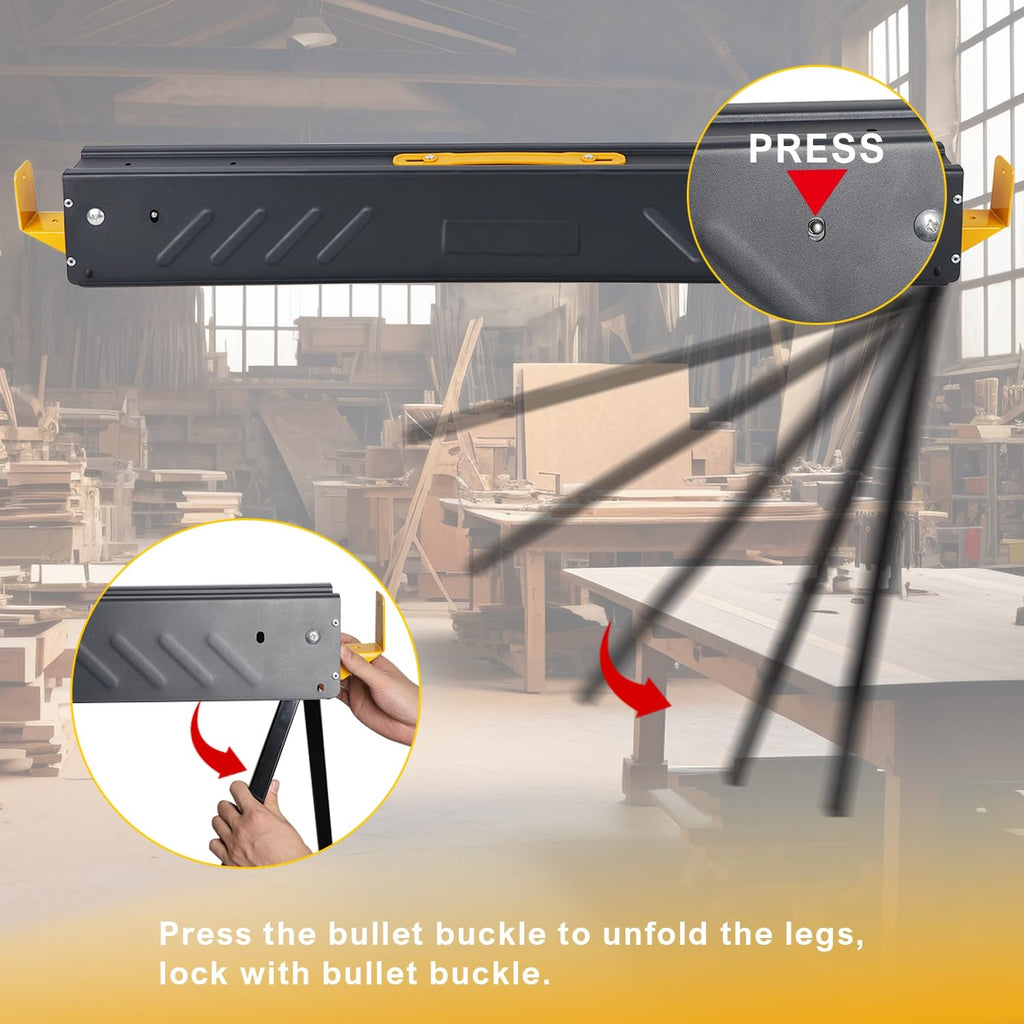 2 Pack Heavy Duty Folding Saw Horses Table W761