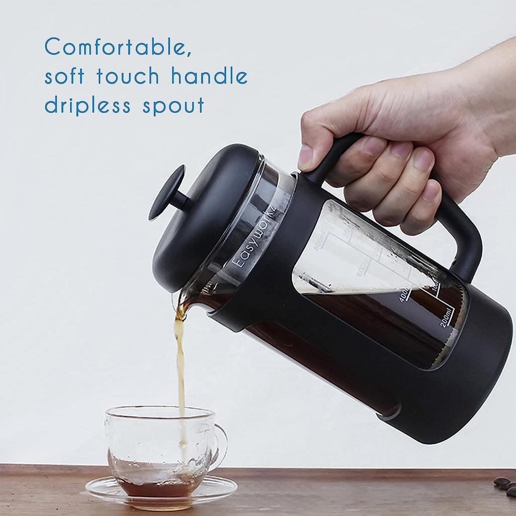 12 oz French Press Coffee Tea Maker with Measuring Coffee Spoon H628381