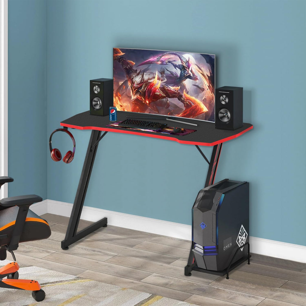 39" Red Z-Shaped Gaming Table G47746