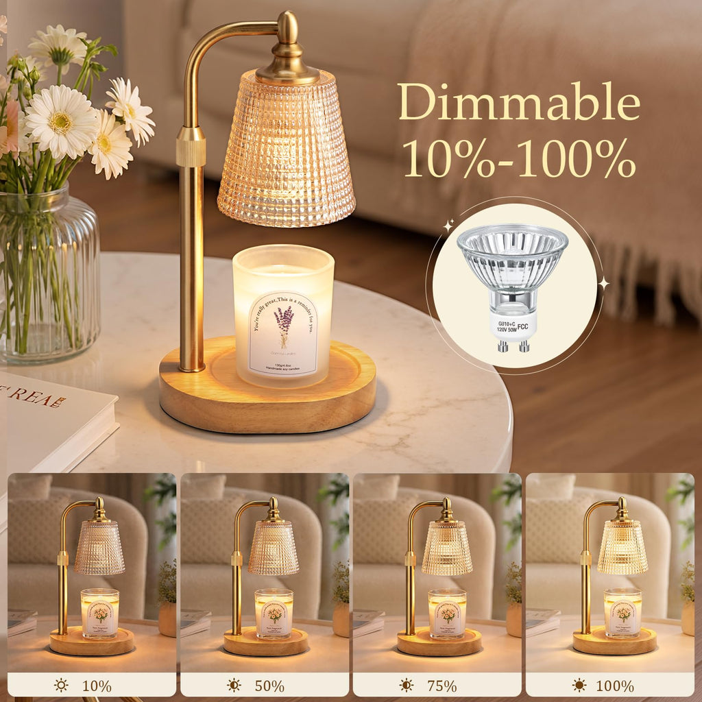 Candle Warmer Lamp with Timer Dimmer E19423